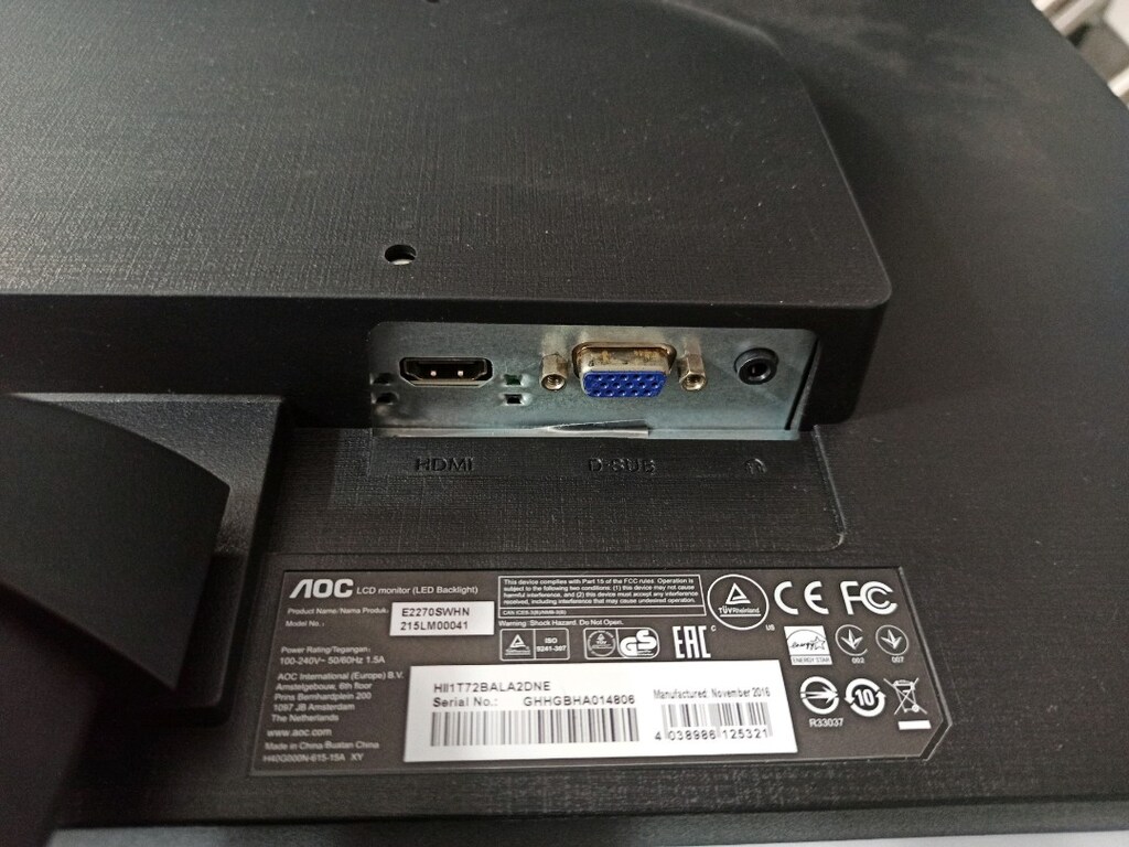 AOC E2270S - 22 İnç Full HD Monitör