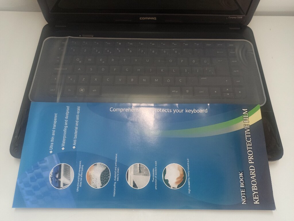 Laptop Genel Klavye Koruyucu Silikon 