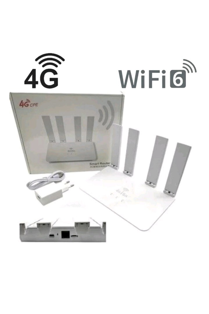 Modem 4G Wifi 6 Sim Kartlı Tüm Hatlara Uygun  Sıfır Kutulu 