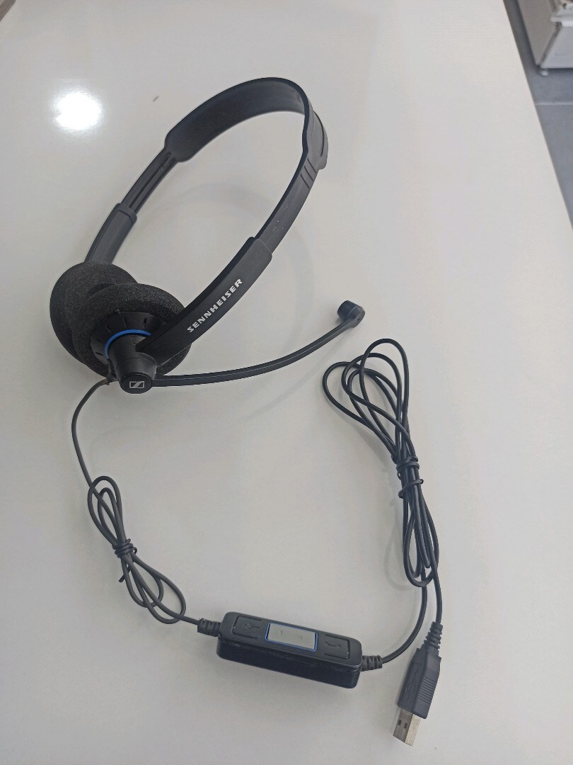 Kulaklık, Microfon Sennheiser Kulaklık - Orijinal Alman Malı - USB Mikrofonlu Kulaküstü  