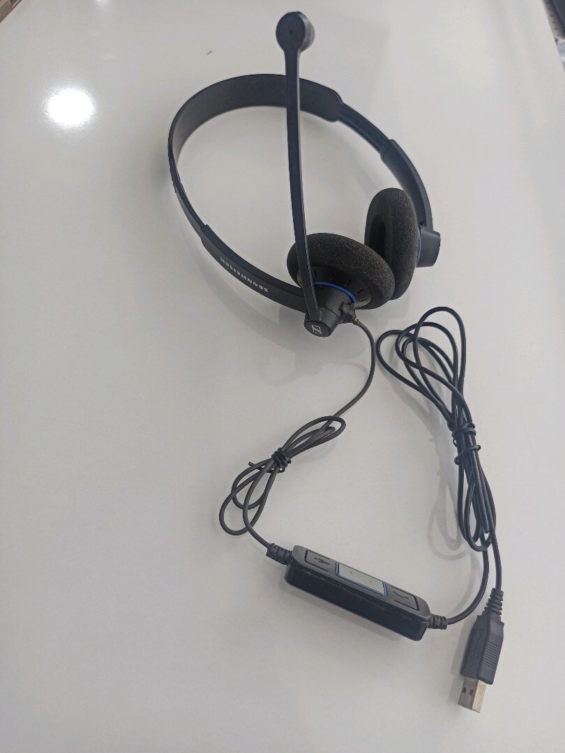 Kulaklık, Microfon Sennheiser Kulaklık - Orijinal Alman Malı - USB Mikrofonlu Kulaküstü  